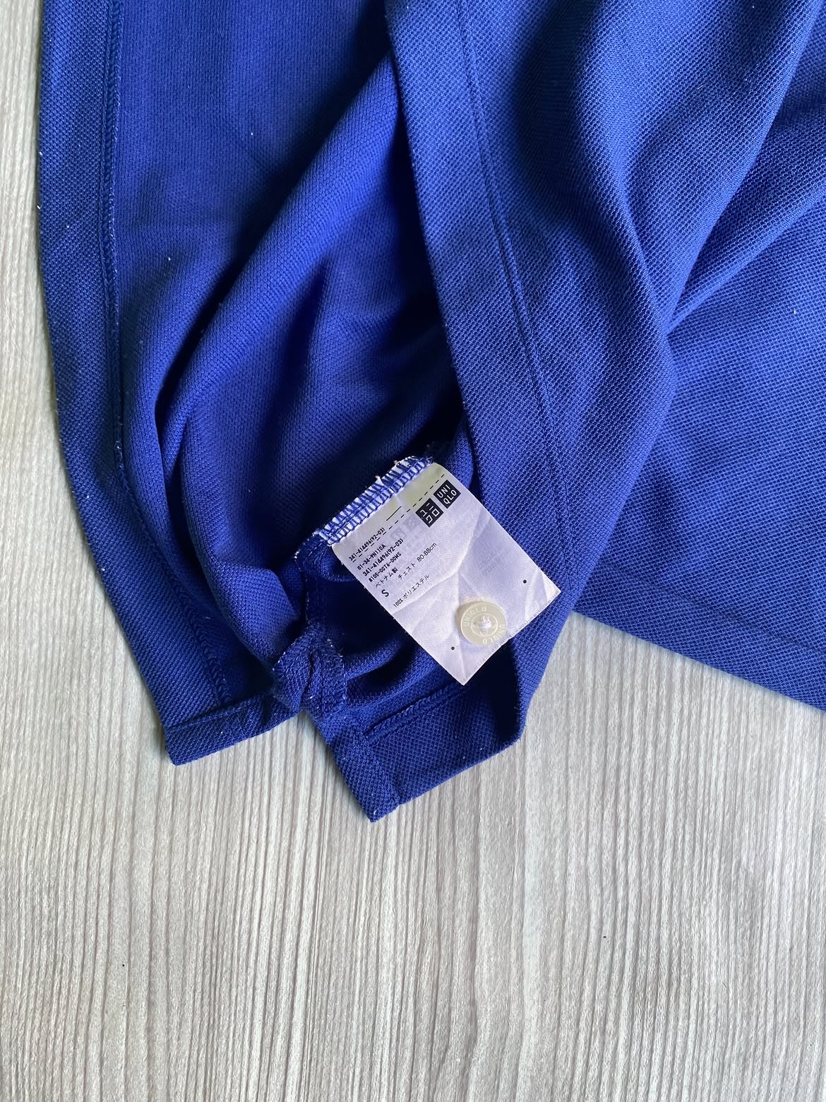 polo tapped uniqlo blue